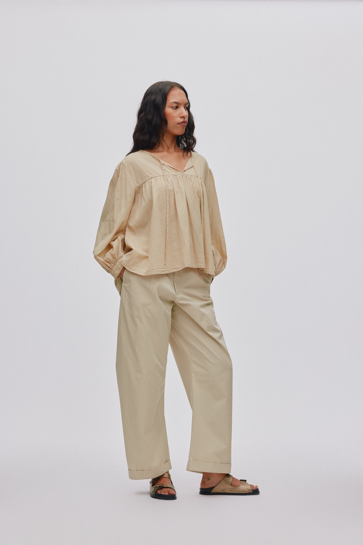 Eike - Cotton full sleeve blouse I Boulder 2 - Rabens Saloner