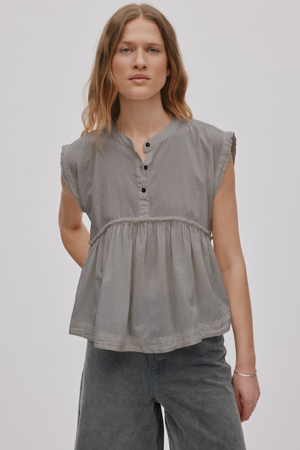 Deona - Cotton blouse I Black 4 - Rabens Saloner