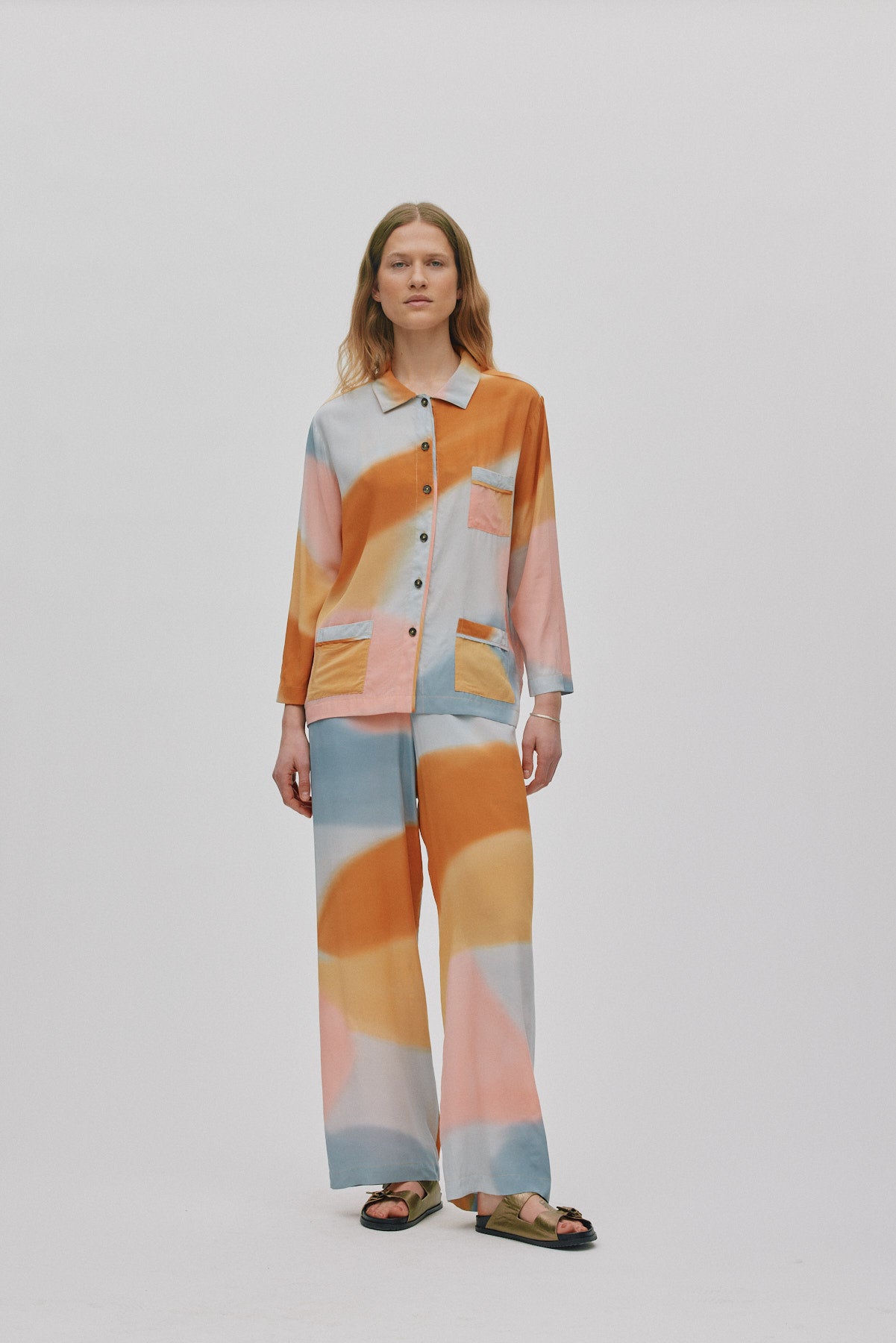 Anki - Water color short jacket I Sunset combo 1 - Rabens Saloner