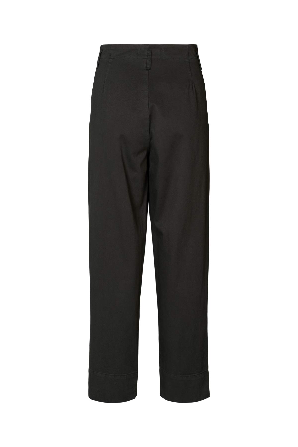 Raina - Canvas light pleat pant I Faded black 7 - Rabens Saloner