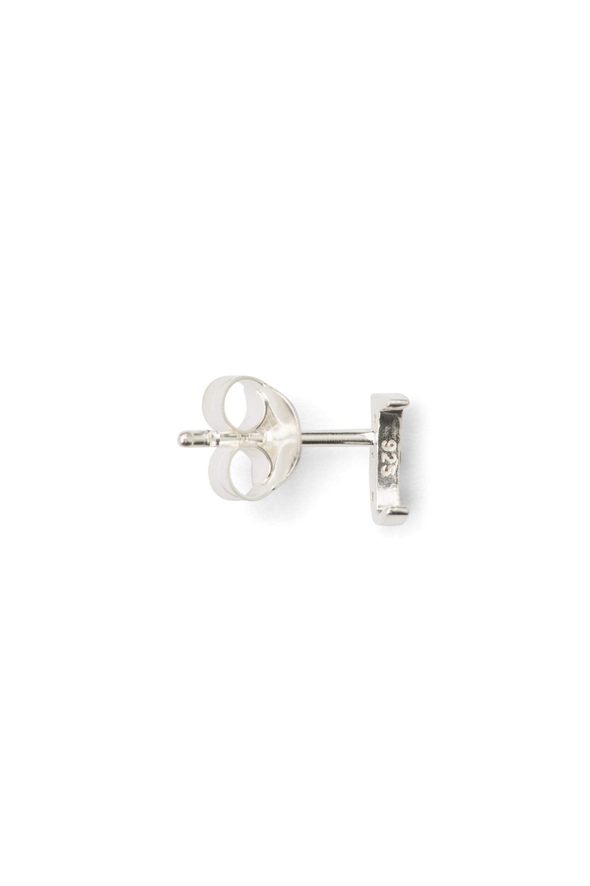 Diamond letter ear stud - Rabens Momento I Silver w/ Champagne diamond 24 - Rabens Saloner