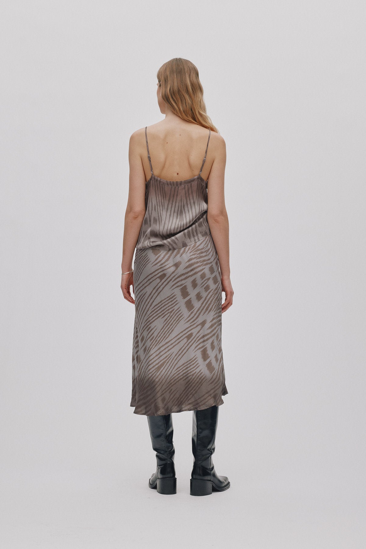 Glæde - Ombre ikat camisole top I Asphalt combo 3 - Rabens Saloner