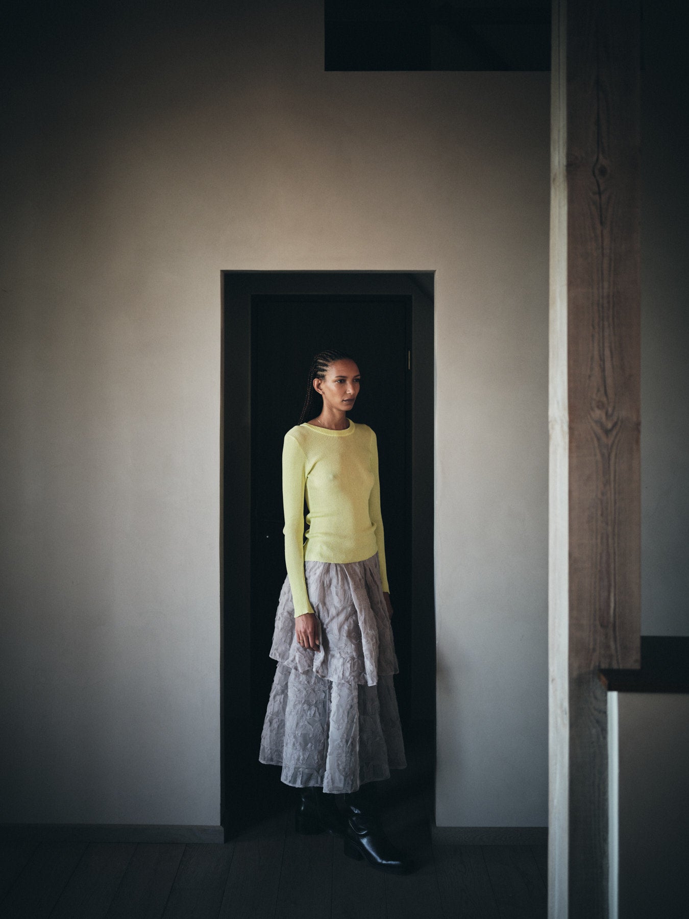 Sibora - Splash netting skirt I Silver grey 12 - Rabens Saloner