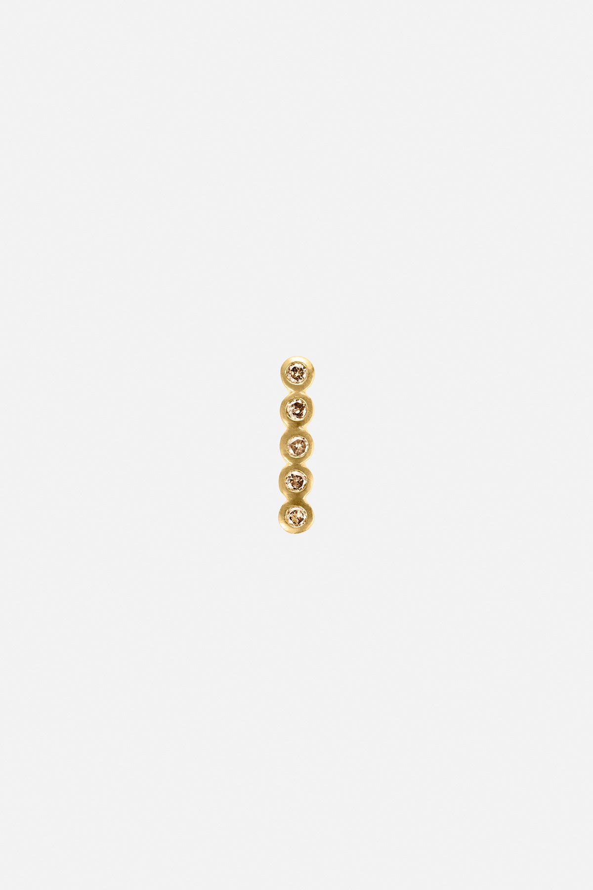 Diamond ear stud - Rabens Momento I Gold w/ Champagne diamond Gold w/ Champagne diamond 1 - Rabens Saloner