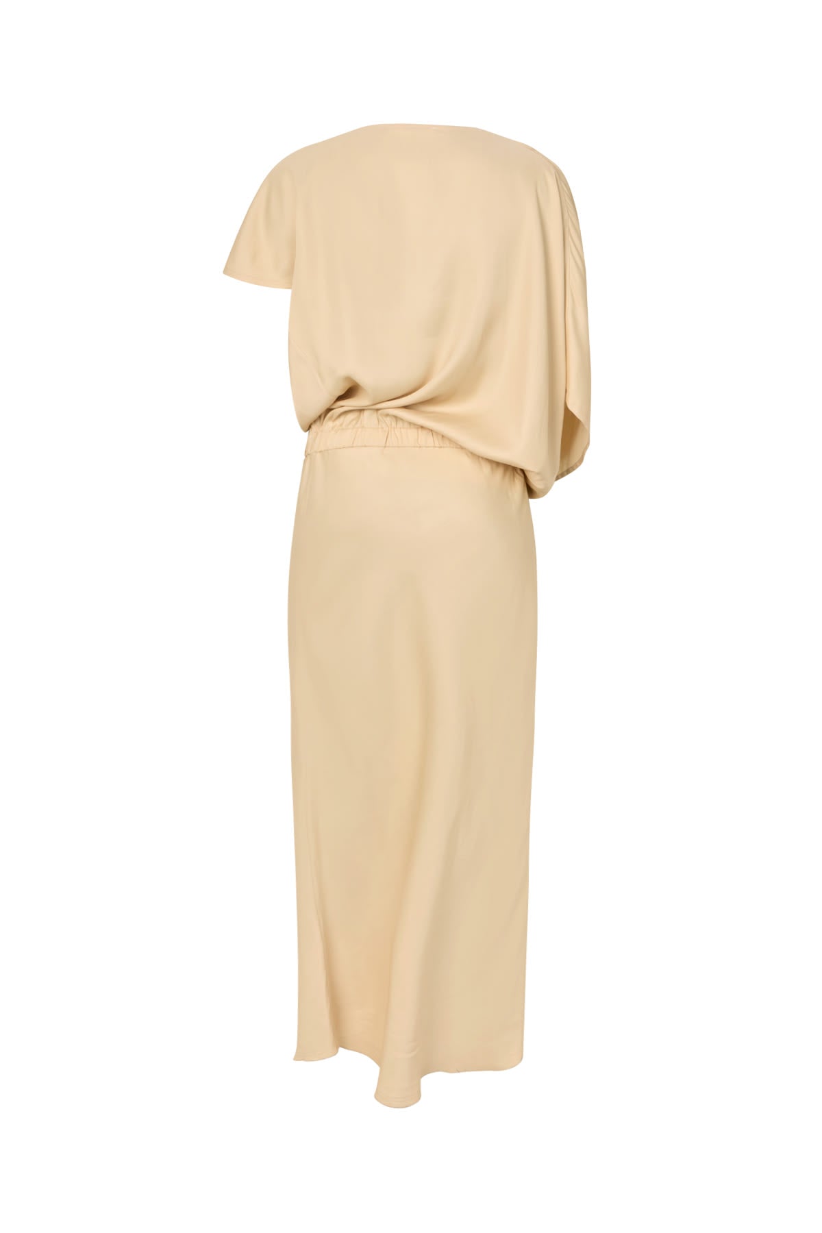 Mila - Ripple drape dress I Sand Dollar 5 - Rabens Saloner