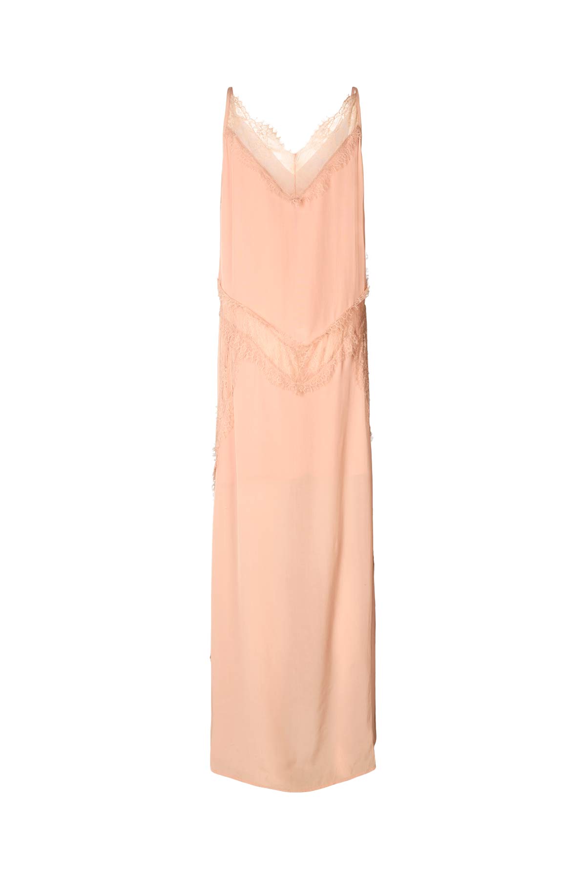 Lilou - Sheer lace panelled dress I Blush 7 - Rabens Saloner