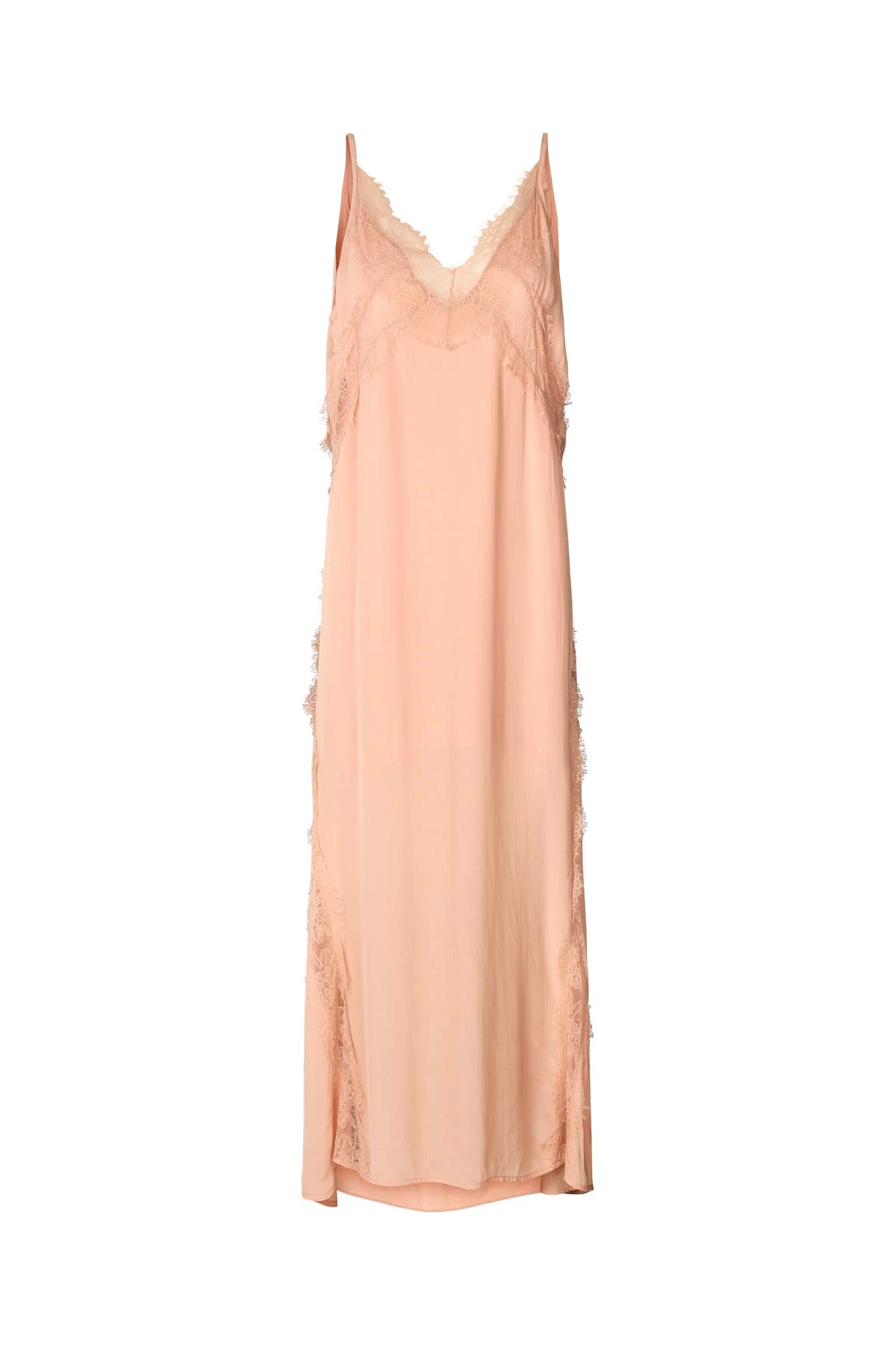 Lilou - Sheer lace panelled dress I Blush 6 - Rabens Saloner