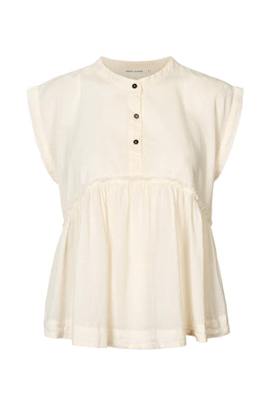 Deona - Cotton blouse I Bone Bone XS 6 - Rabens Saloner